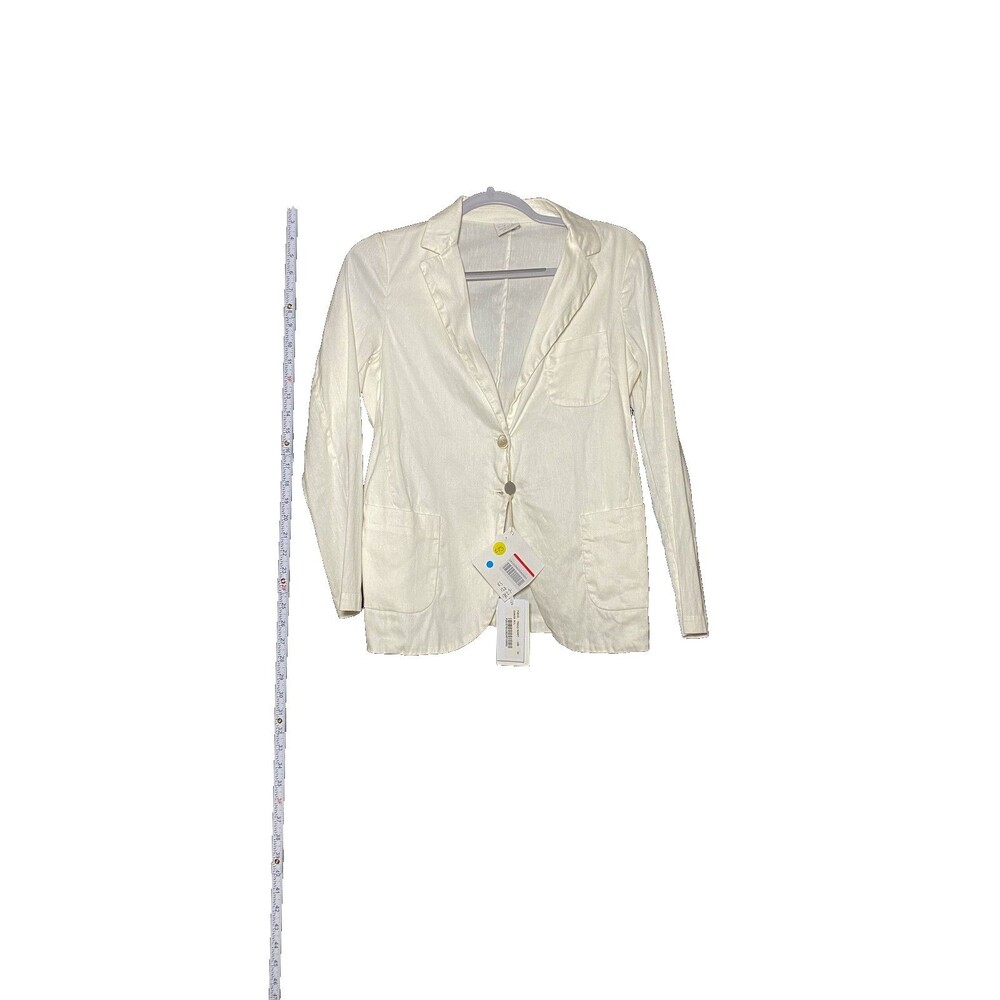 Gran Sasso Giacca White Women's Jacket Medium NWT - 25in Sleeve Length